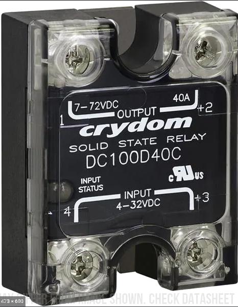 DC500D60 Solid State Relay - 60A 500VDC Load, 3-32VDC Control - Ideal for Industrial Automation, HVAC Systems, and Power Distribution