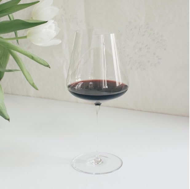 Premium Zalto Denkart Bordeaux Red Wine Glasses - Set of 2, Crystal Clear, Handmade in Austria - Perfect for Cabernet, Merlot & Fine Red Wines - Elegant Dinner Parties & Wine Tasting Events