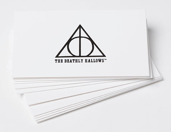 Harry Potter Deathly Hallows Foil Gift Enclosure Cards - Set of 10 Elegant Greeting Cards for Birthday, Christmas, Anniversary & Special Occasions