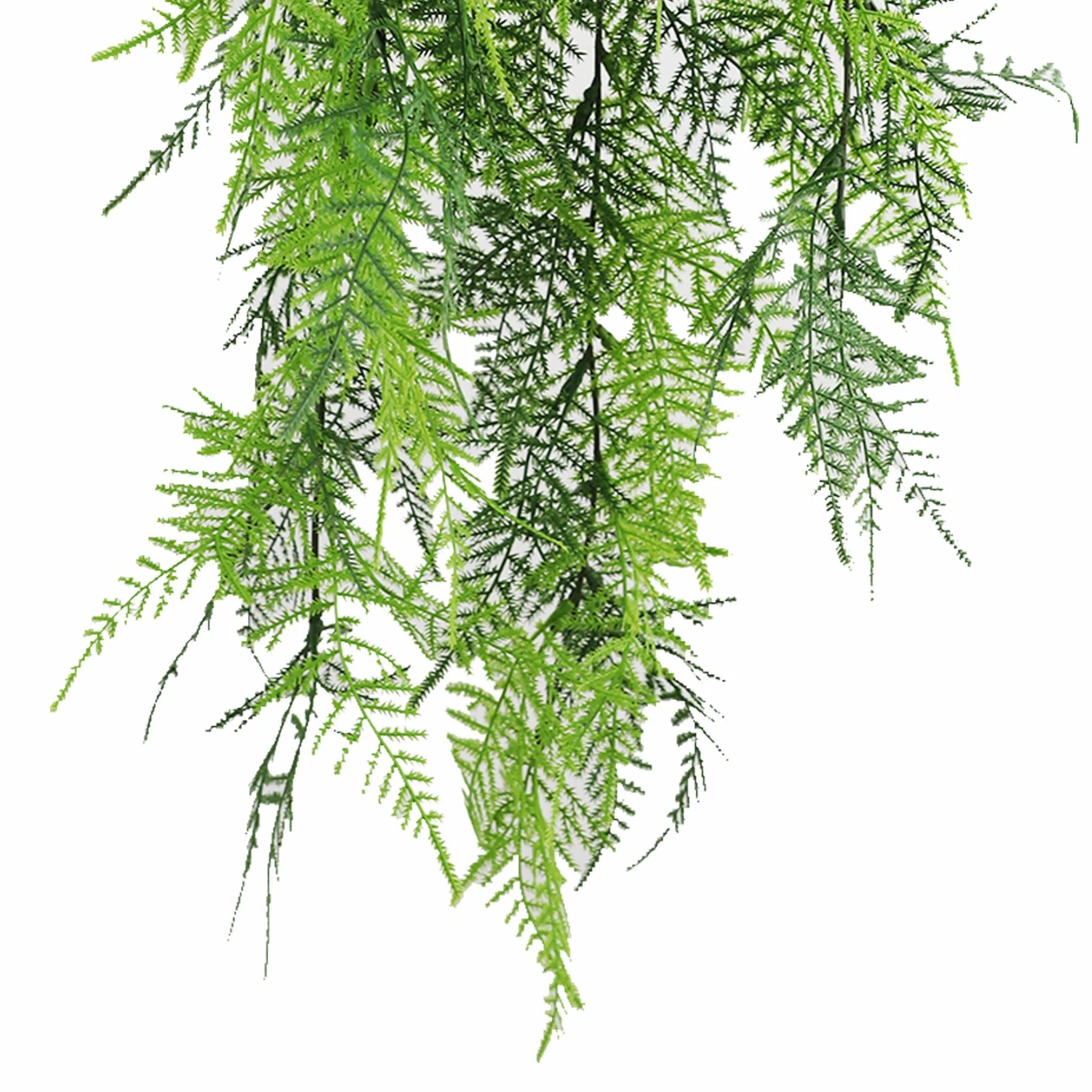 UV Resistant & Fire Rated Artificial Hanging Lace Fern Garland - 15cm x 76cm - Perfect for Wedding Decor, Home Garden, and Indoor Plant Arrangements