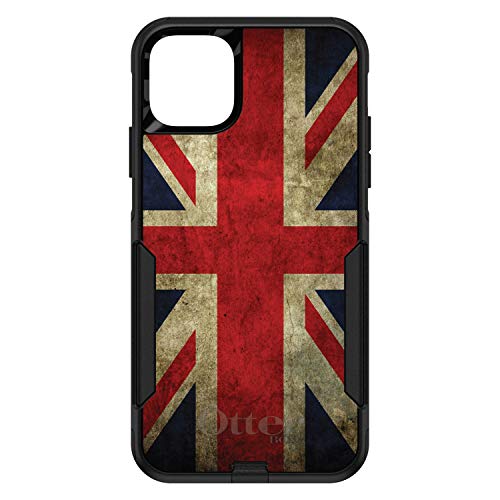Red White Blue British Flag Old On Black Case