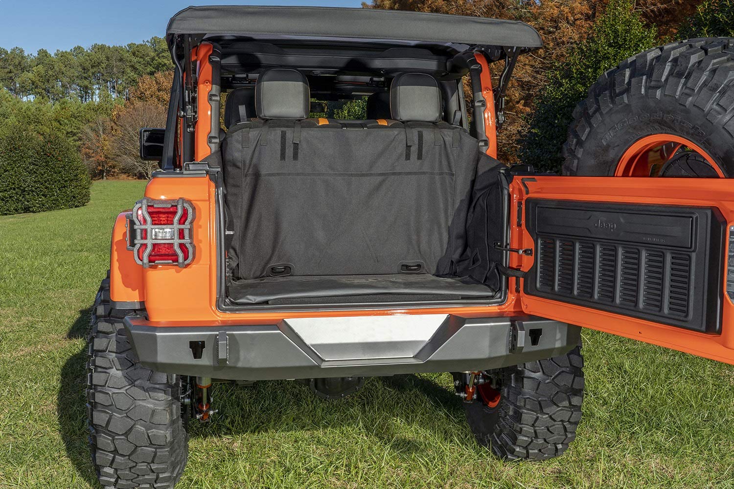 Rugged Ridge C3 Cargo Cover for Jeep Wrangler JL (2018-2025) | Heavy-Duty Waterproof Trunk Organizer | Perfect for Off-Roading, Camping & Outdoor Adventures