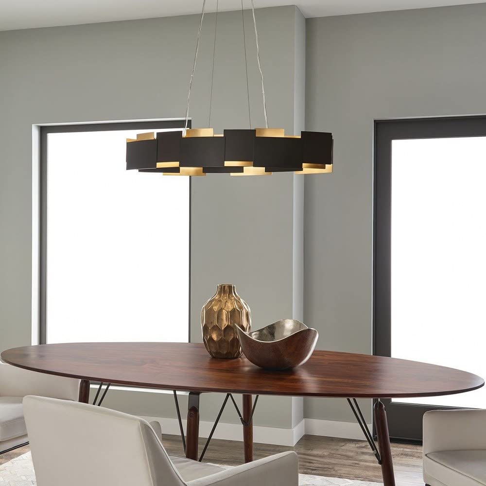 Vintage Farmhouse Mini Pendant Light - Olde Bronze Metal Shade, Single Bulb Hanging Fixture for Kitchen Island, Dining Room, or Entryway Lighting