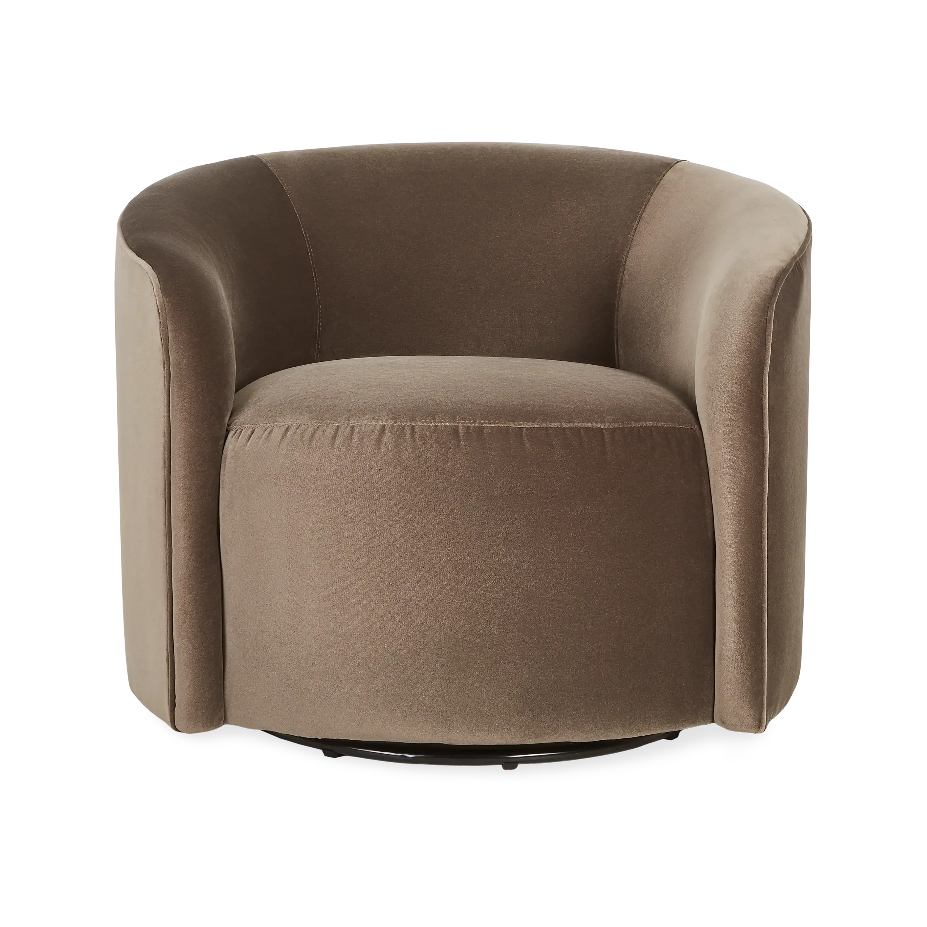 Dahlia Swivel Chair - 360 Degree Rotating Modern Accent Chair for Living Room, Bedroom, or Office - Comfortable Upholstered Lounge Chair with Sturdy Metal Base