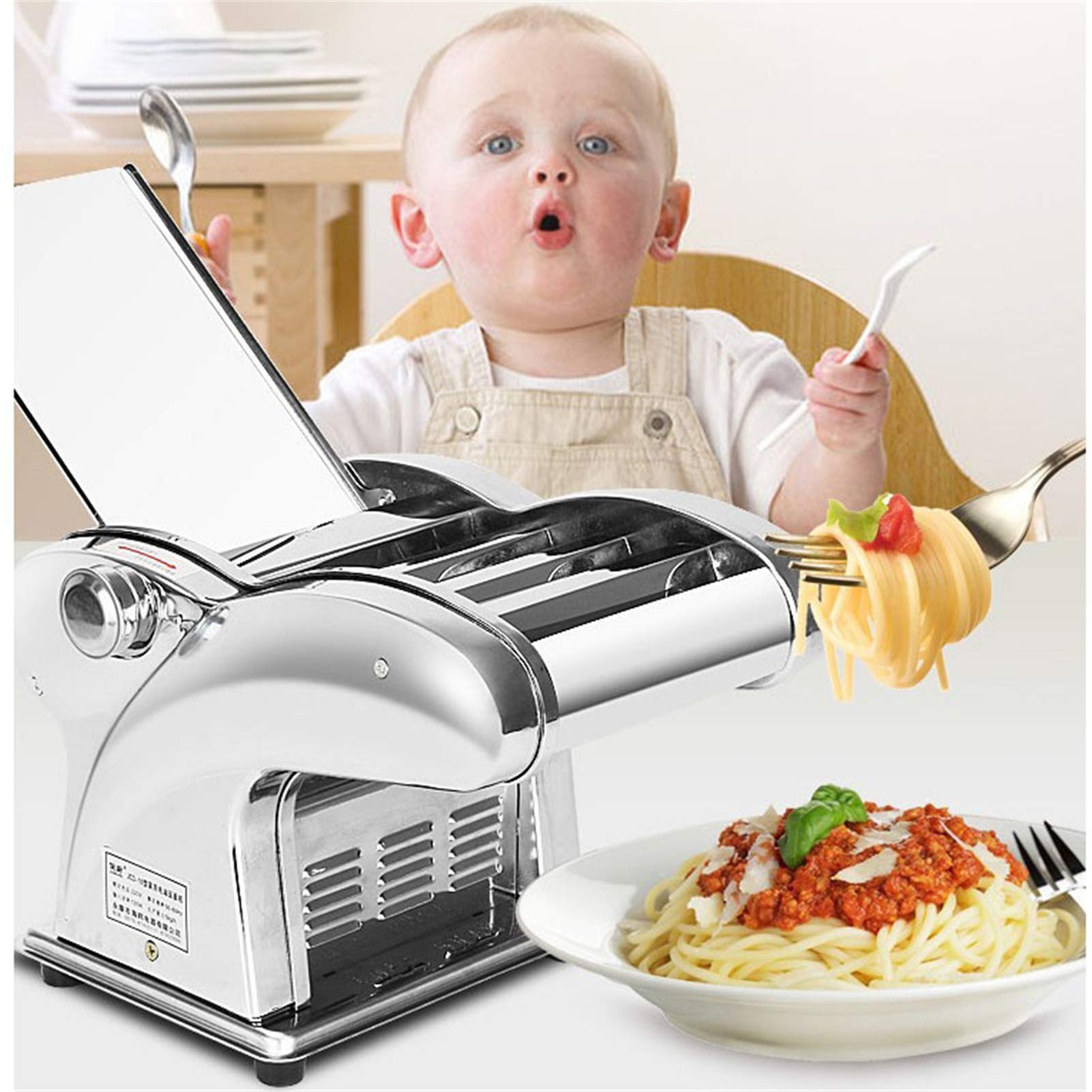 LIJCC Electric Pasta Maker Machine - Multifunction Noodle Rolling & Dumpling Maker for Home Use | Perfect for Italian Pasta, Asian Noodles & Homemade Wontons | Kitchen Essentials for Pasta Lovers