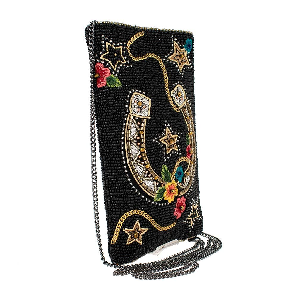 Mary Frances Good Luck Themed Crossbody Phone Purse for Women | Handmade Fashionable Small Shoulder Bag | Perfect for Daily Use, Travel & Special Occasions