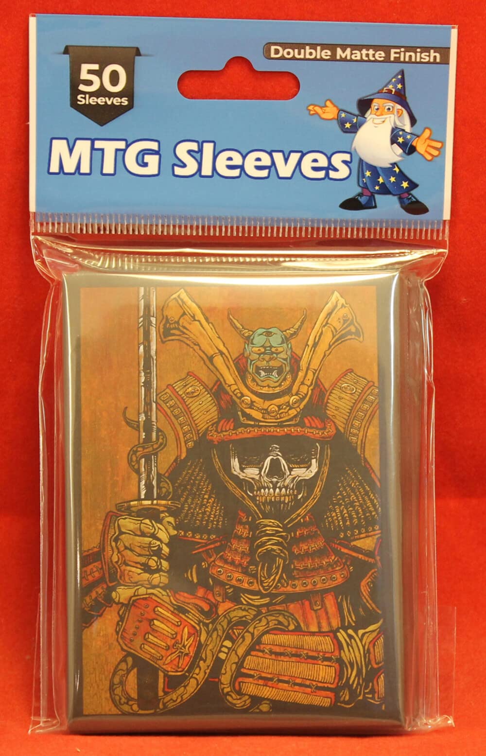 50 MTG Standard Card Sleeves - Sword of The Samurai Art Deck Protectors for Magic: The Gathering | Perfect for Game Nights, Tournaments & Card Collection Protection