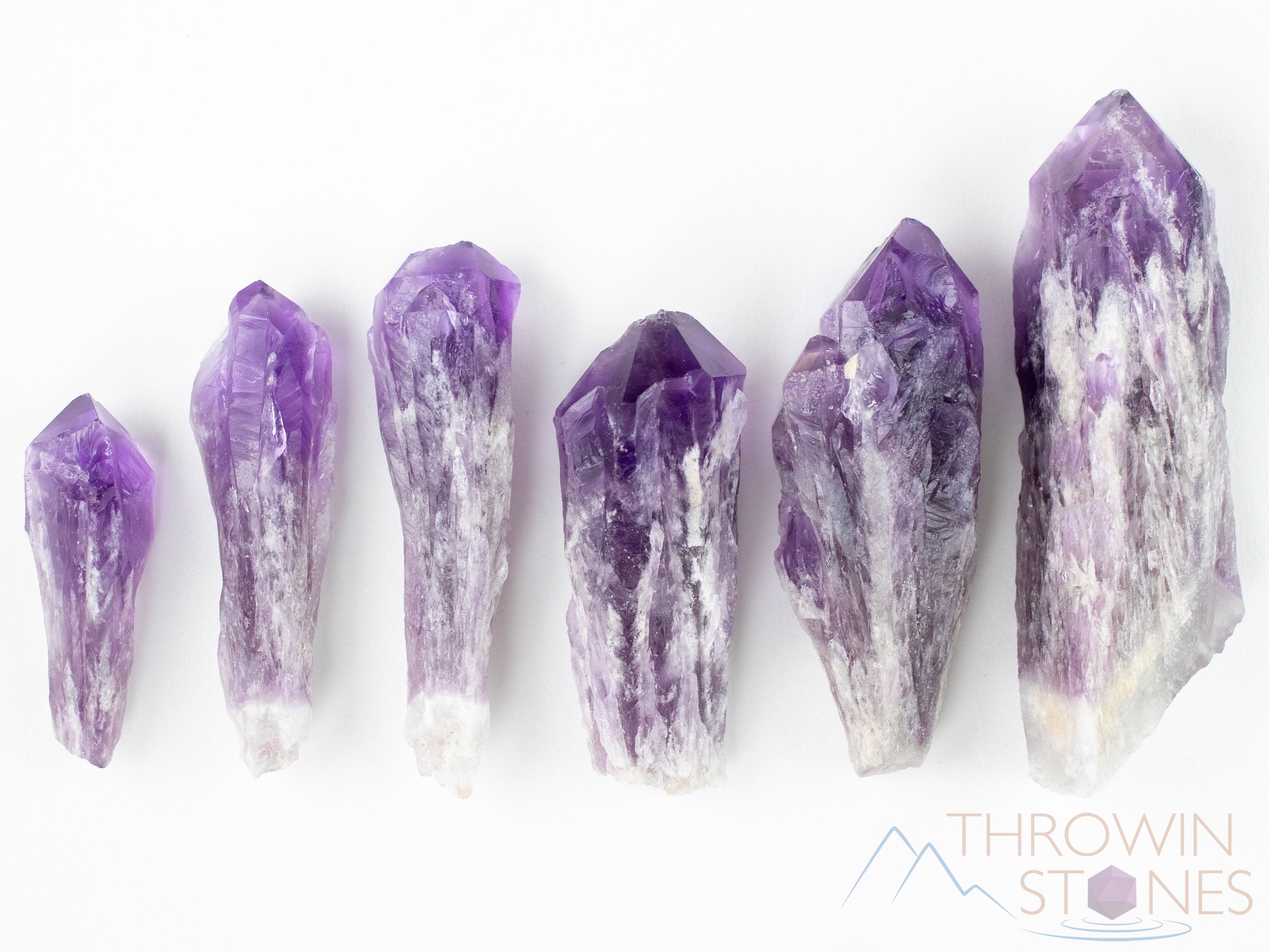 Natural Raw Amethyst Crystal Wand - Healing Stone, Birthstone for February, Raw Crystals & Gemstones for Meditation, Reiki, Chakra Balancing & Spiritual Healing (E1738)
