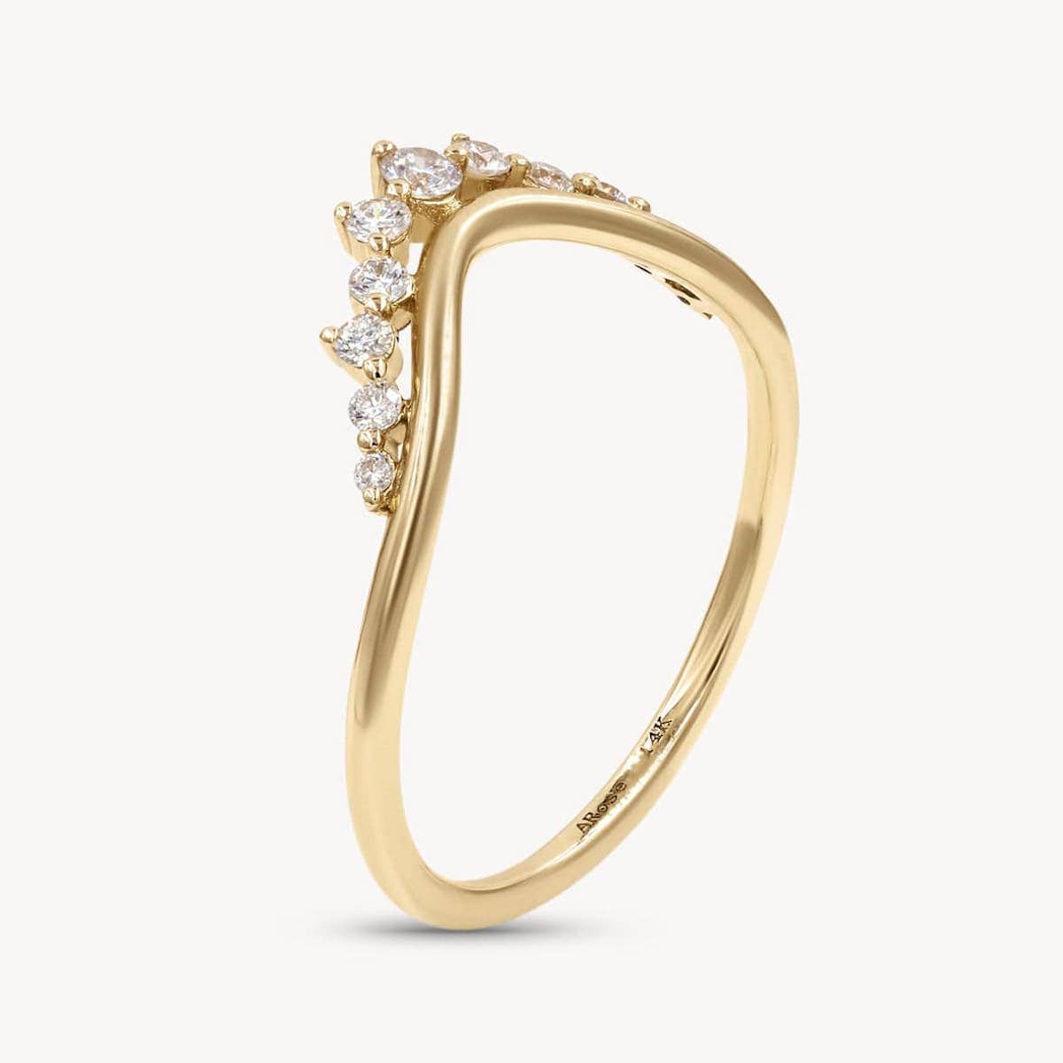 Elegant Grand Diamond Arch Ring for Women - Perfect for Weddings, Anniversaries & Special Occasions