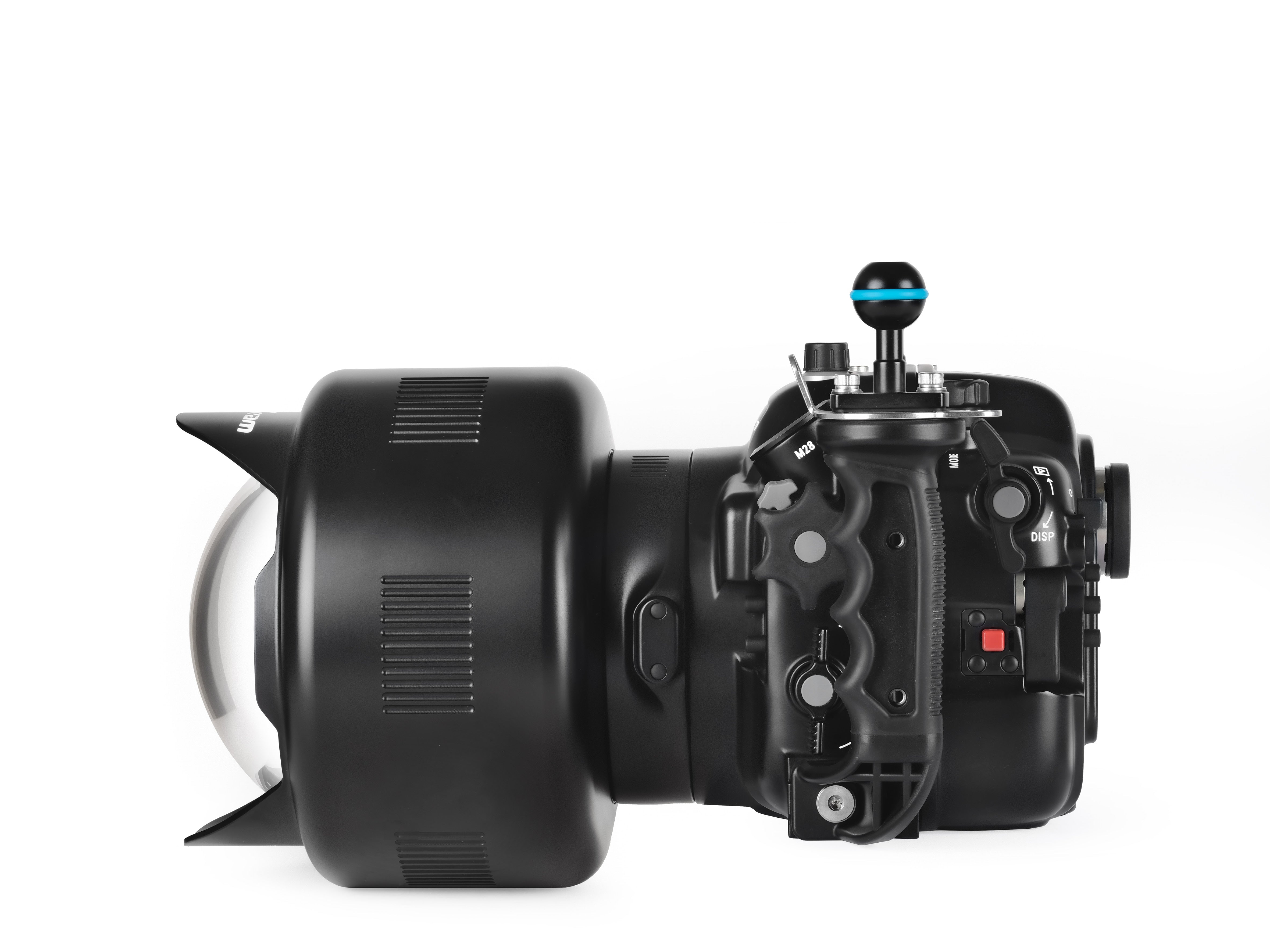 WACP 1B N120/N100 0.36x Wide Angle Conversion Lens with Float Collar & Interchangeable Mount - Underwater Photography & Scuba Diving Accessory