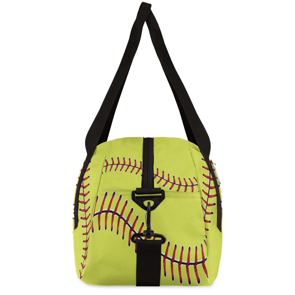 Personalized Name Baseball & Softball Duffle Bag - Custom Text Gym Bag for Kids & Teens - Waterproof Sports Overnight Weekender for Travel, Practice, School & Camp (Boys & Girls)