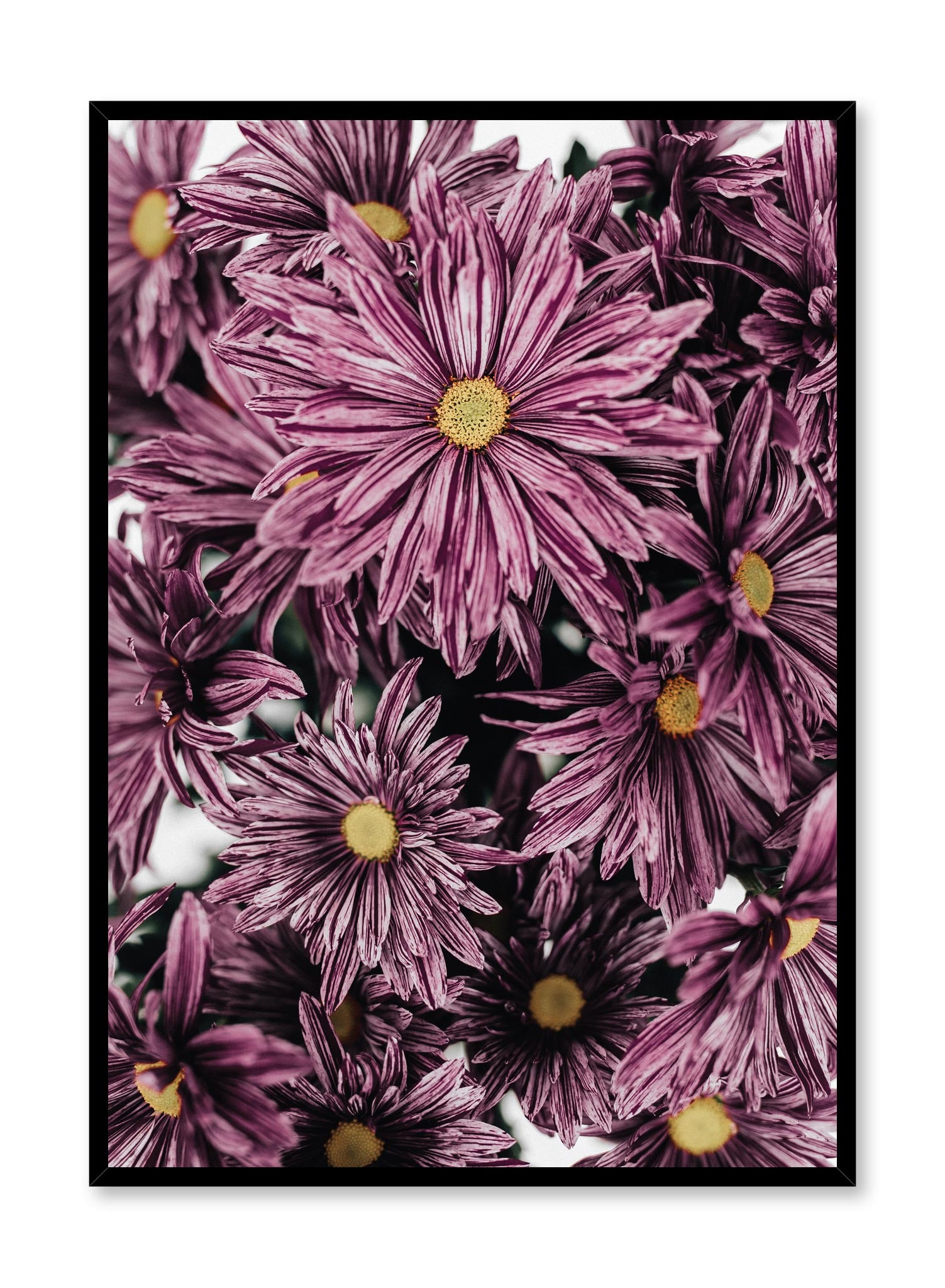 Mauve Blossoms Floral Wall Art Poster - Vintage Botanical Print for Home Decor, Living Room, Bedroom & Office Aesthetic