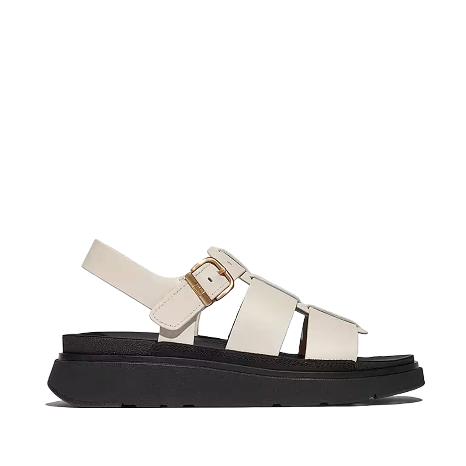 Fit Flop Women's Gen FF Leather Fisherman Sandals - Comfortable Orthopedic Beach Sandals for Women, Beige | Perfect for Walking, Travel & Summer Outfits