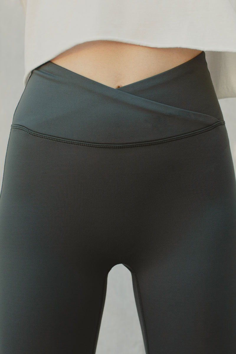 Karina Mid Rise Active Leggings for Women - High Waisted Yoga Pants with Pockets - Workout, Running, Gym & Lounge Wear
