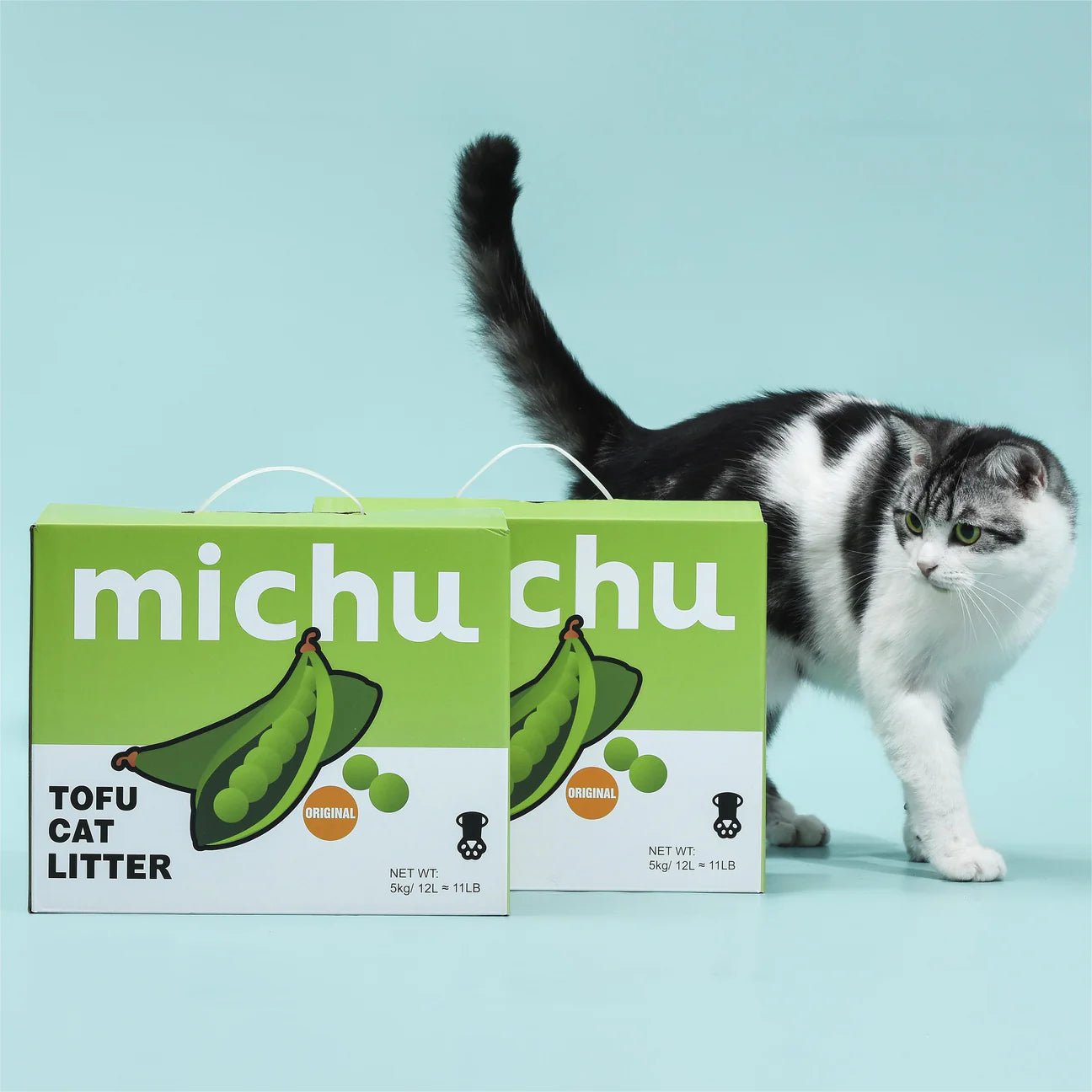 Natural Clumping Tofu Cat Litter Gen3 - Plant-Based, Eco-Friendly & Low Dust - 5kg Value Box for Odor Control | Ideal for Multi-Cat Homes & Small Spaces