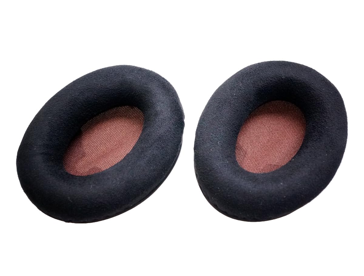 QuickFit Protein Leather Replacement Ear Pads for Bose On-Ear OE, OE1, QuietComfort QC3 Headphones - Soft Flannelette Cushions for Enhanced Comfort - Perfect for Home, Office, Travel & Gaming Use