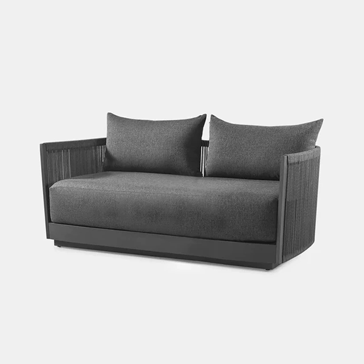 Antigua Outdoor 2-Seat Patio Sofa Set - Waterproof Wicker Furniture for Garden, Balcony, or Poolside Relaxation