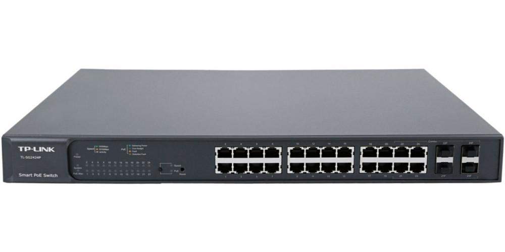 24 Port Gigabit PoE Smart Switch with High Performance - Ideal for Home Office, Small Business & Network Security Systems