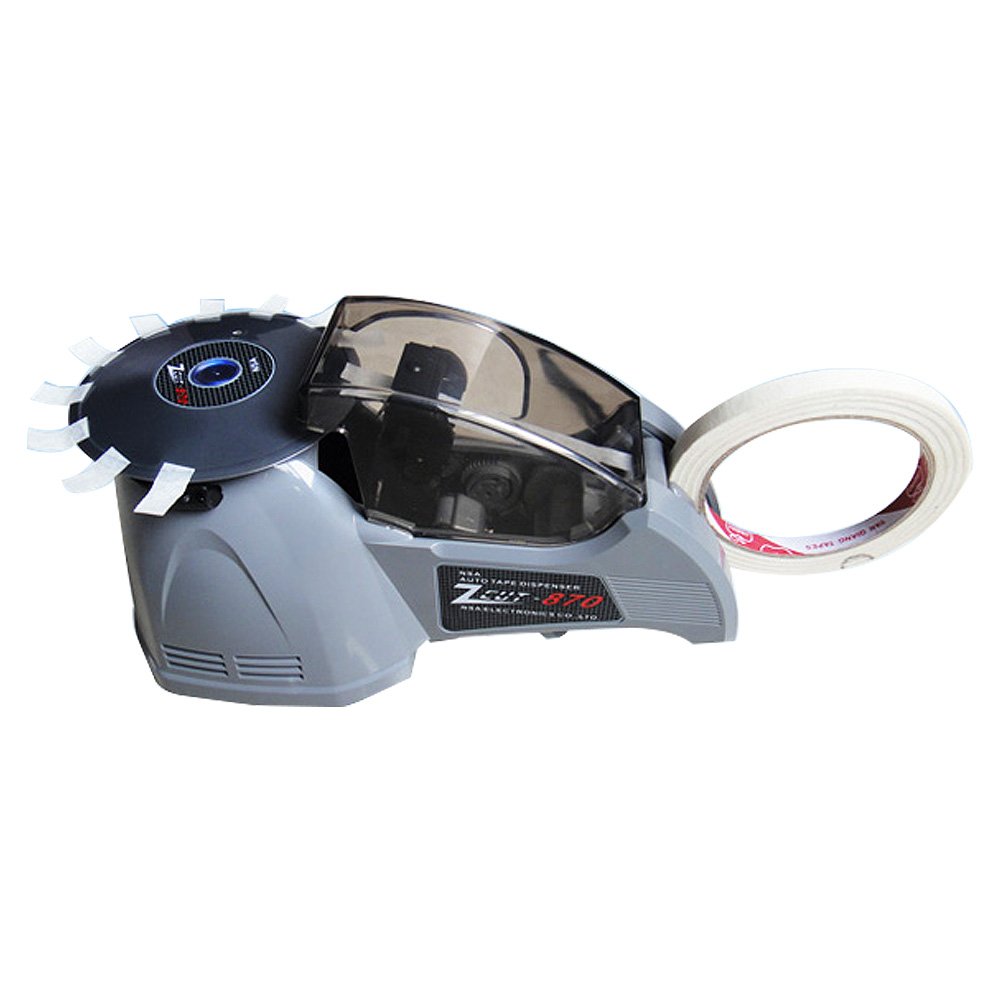 NSA Automatic Tape Dispenser - Heavy Duty Desktop Tape Cutter for Office, Warehouse & Shipping | Fits Multiple Users | Works with Sellotape & Packing Tape | Perfect for Packaging, Moving & Crafts (ZCUT-870)