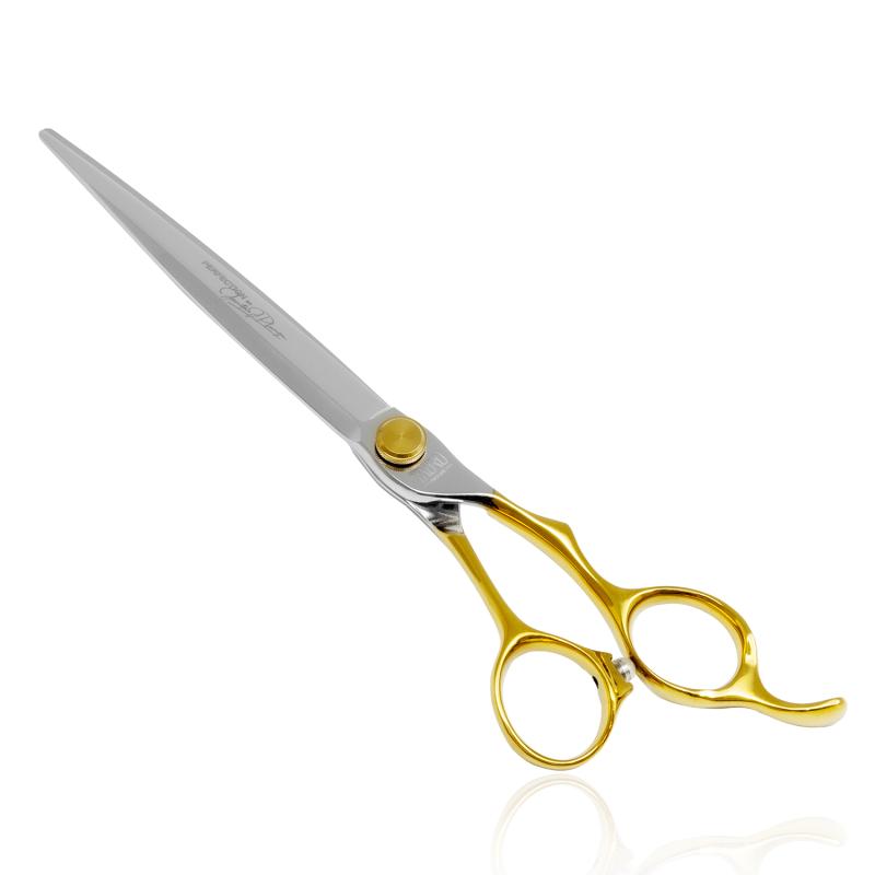 Tauro Pro Line Hair Cutting Scissors - Professional 440C Stainless Steel Shears with Golden Handles for Precision Haircuts | Salon & Home Use
