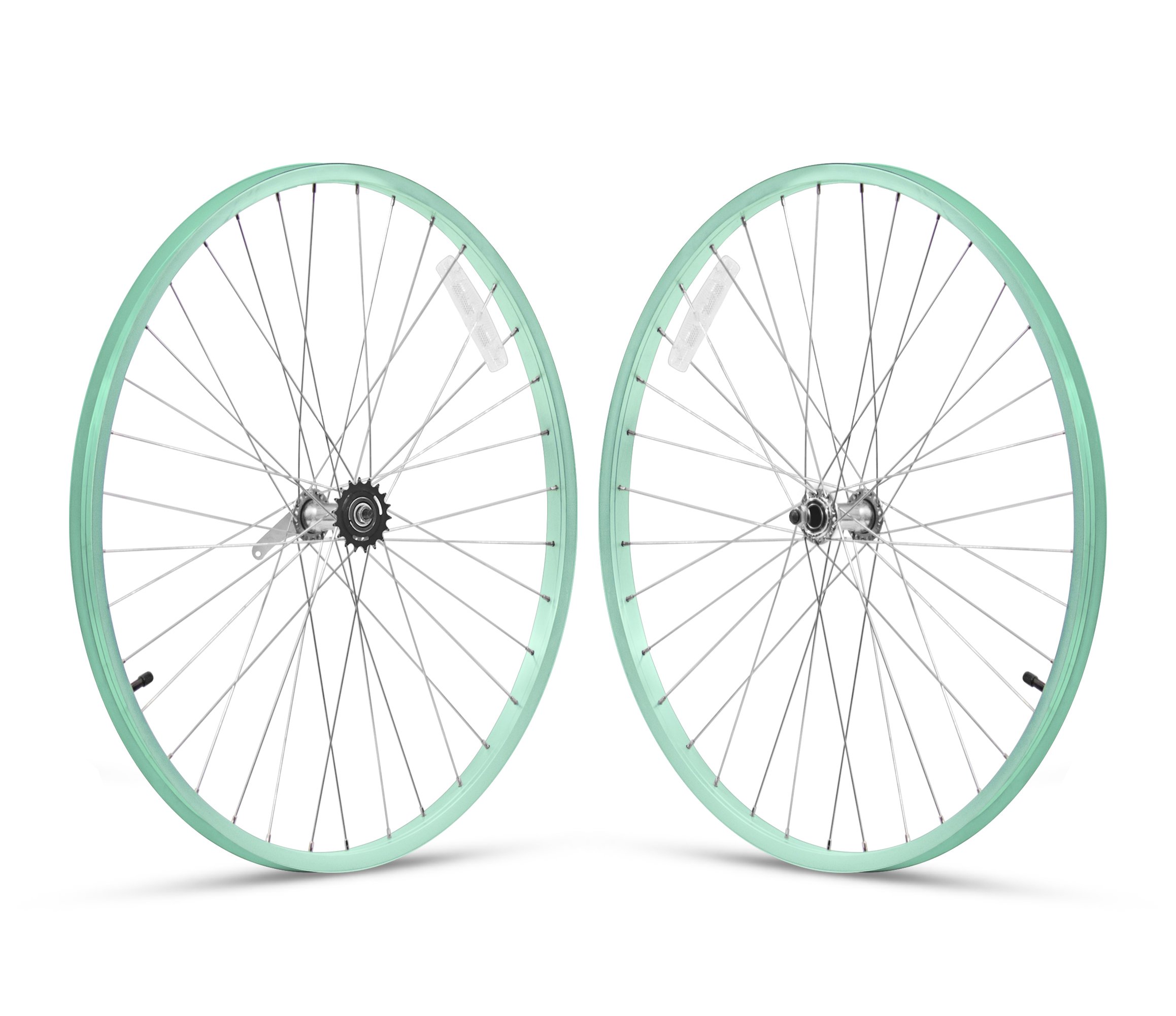 Firmstrong Beach Cruiser Bicycle Wheelset - Front & Rear Wheels for Men & Women - Perfect for Coastal Rides, Boardwalk Cruising & Leisure Cycling