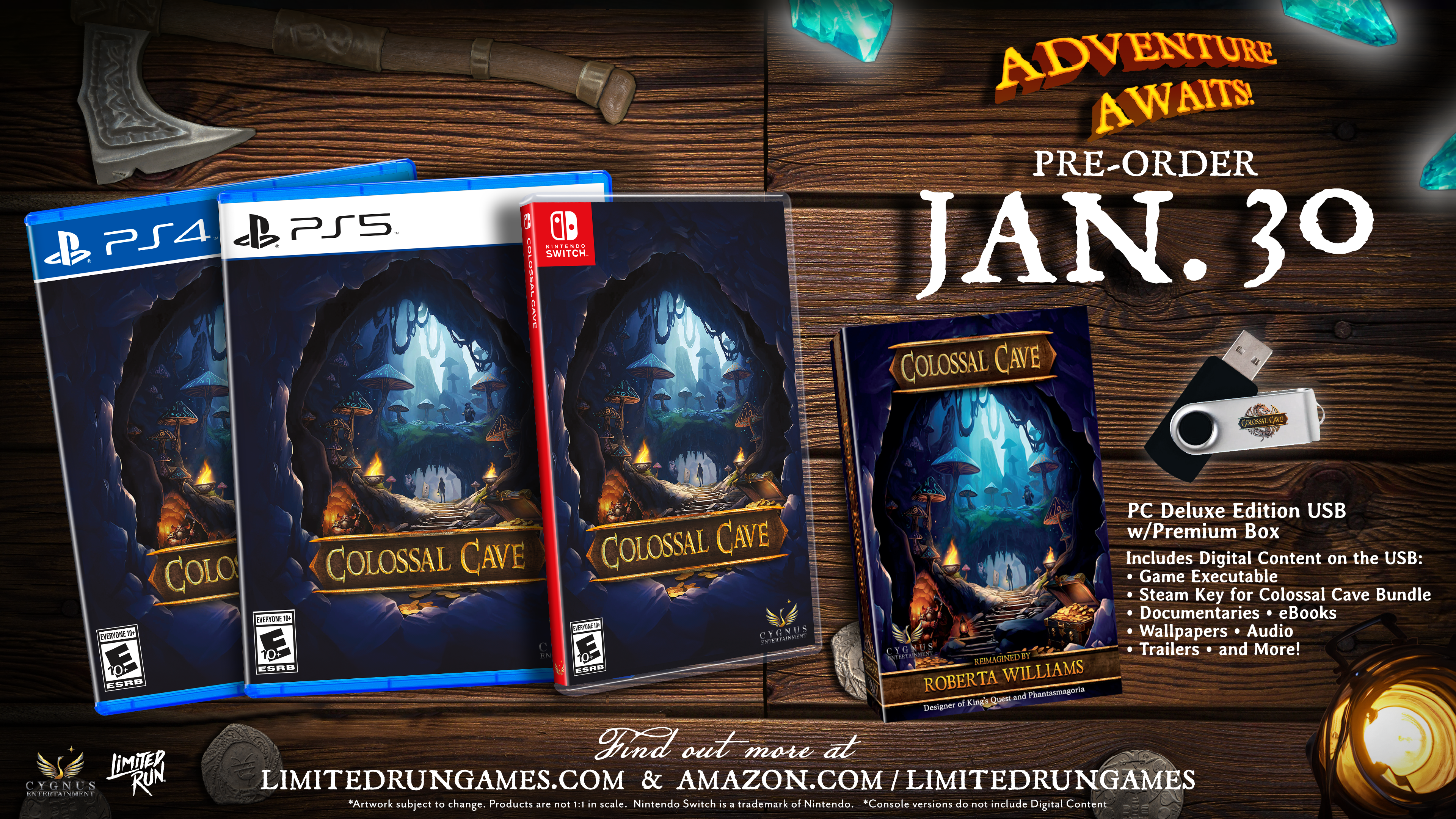 Colossal Cave Adventure Game for Nintendo Switch - Explore Mysterious Caves & Solve Puzzles | Perfect for Family Game Night & Adventure Lovers