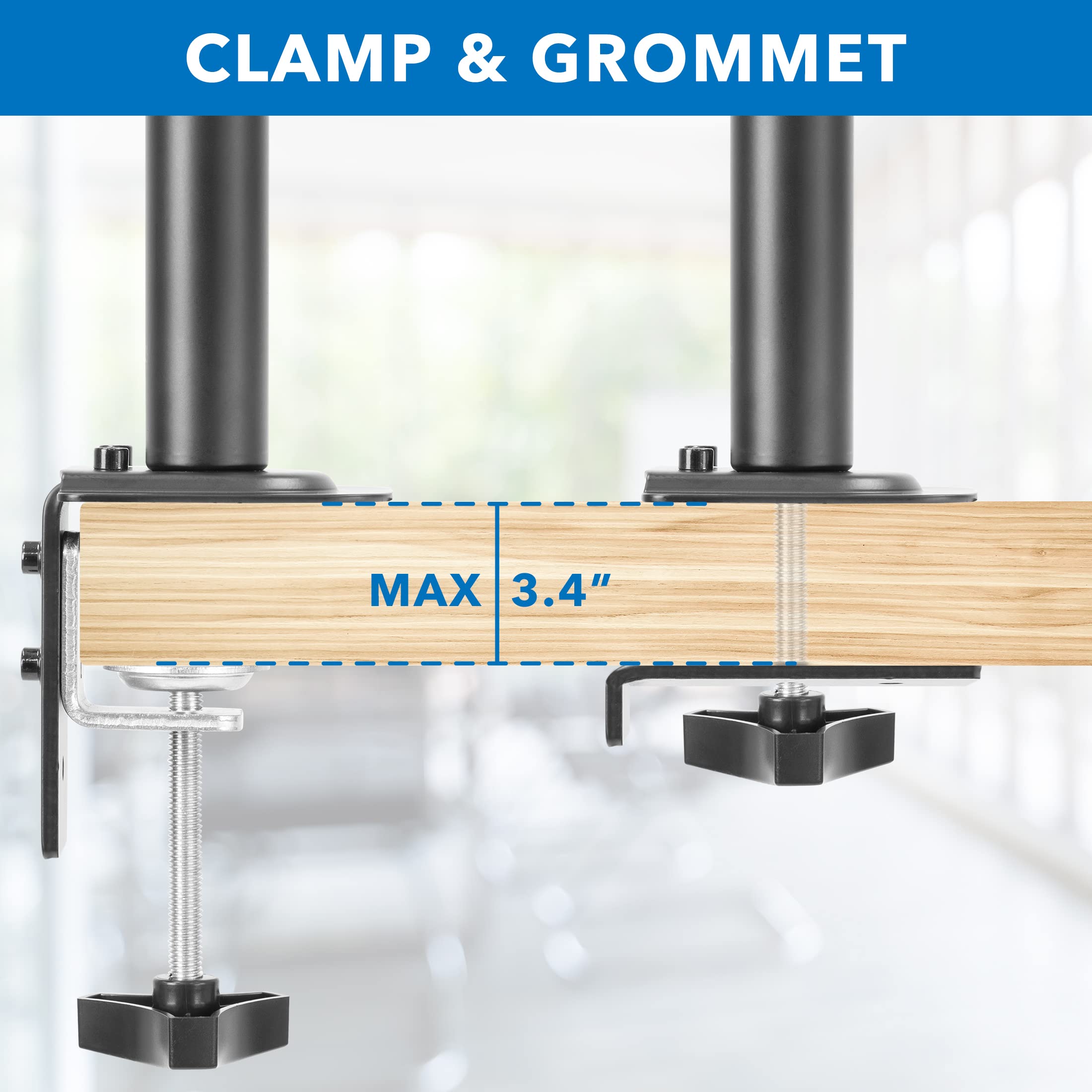 Mount-It! Adjustable Laptop & Monitor Stand - VESA Compatible for 13-32