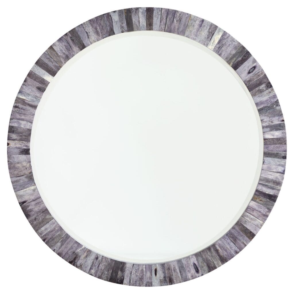 Cyan Design 11443 Nautilus Mirror in Grey - Coastal & Nautical Decor for Bathroom, Living Room, or Bedroom Wall
