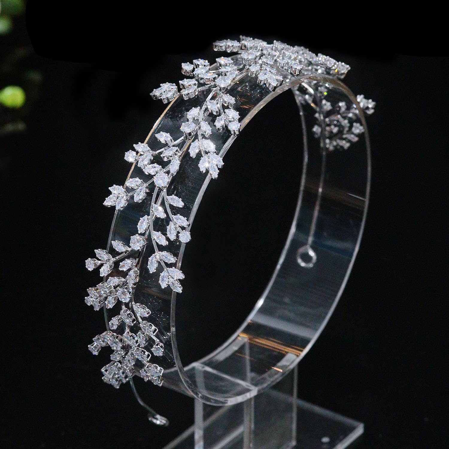 Jorsnovs Fashion Bridal Headpiece - Elegant Wedding Hair Accessory with Cubic Zirconia for Brides & Women | Perfect for Weddings, Prom, Birthday Gifts & Special Occasions