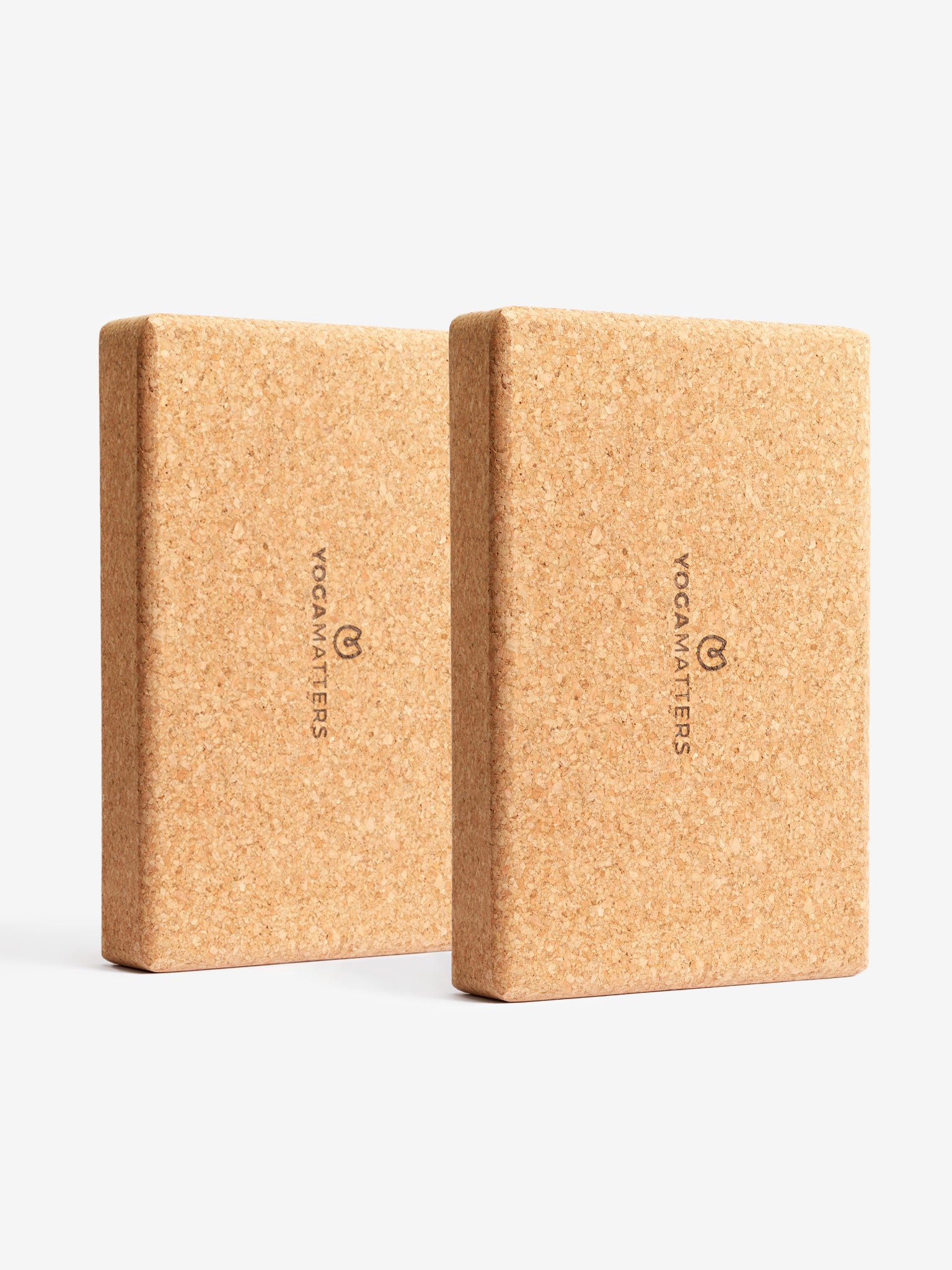 Premium Cork Yoga Blocks Pair - Non-Slip, Eco-Friendly Yoga Props for Stability & Support - Ideal for Yoga, Pilates & Meditation at Home or Studio