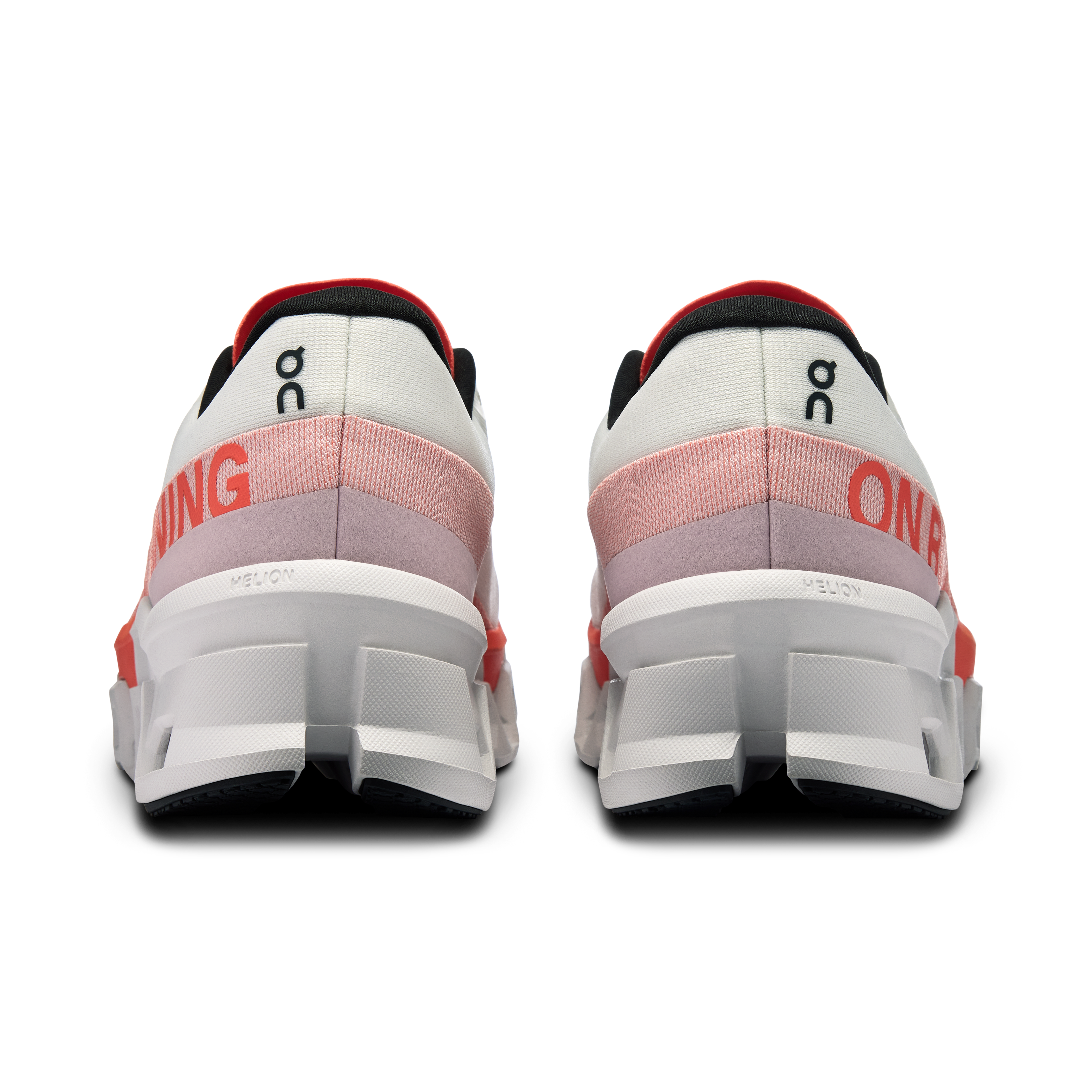 On Running Men's Cloudmonster 2 Running Shoes - Undyed/Flame Color - Lightweight Cushioned Sneakers for Marathon Training & Road Running