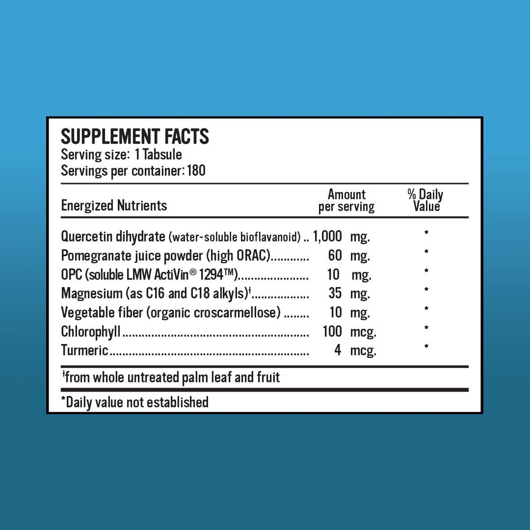 Quercetin 1000mg with Pomegranate Juice Powder & OPC Antioxidants - Pure Quercetin Dihydrate for Enhanced Bioavailability - 180 Easy-to-Swallow Tablets - Supports Immune Health & Cellular Protection - Ideal for Daily Wellness & Active Lifestyle
