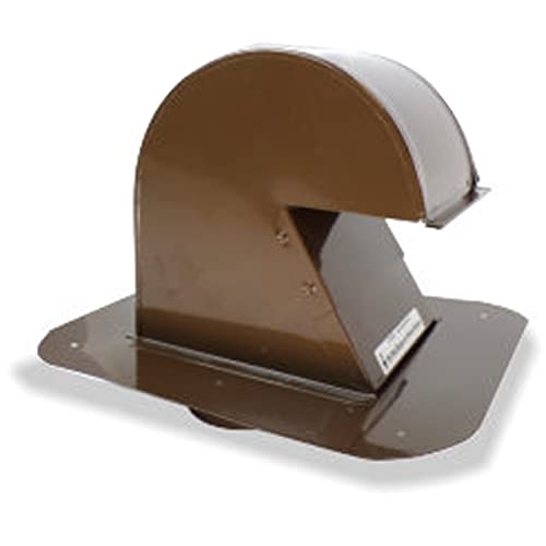DryerJack Extra Clearance Dryer Vent Hood - Brown, Outdoor Dryer Vent Cover with High Airflow, Weatherproof & Durable for Clothes Dryer Exhaust - Perfect for Home, Laundry Room, or Apartment Use