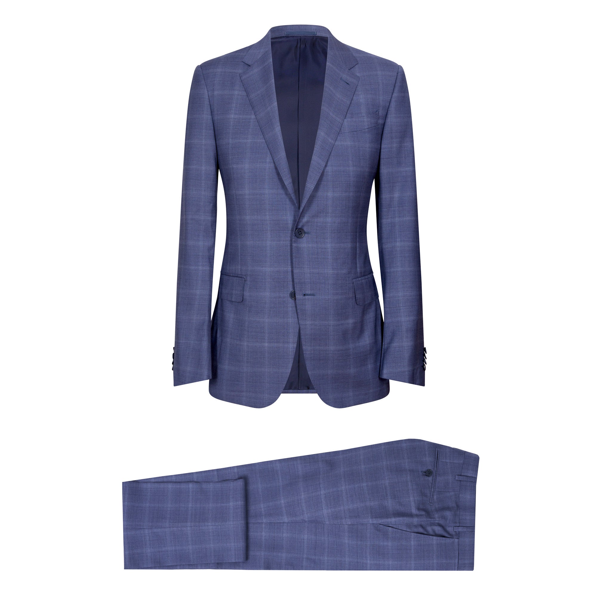 ERMENEGILDO ZEGNA Milano Suit - 100% Pure Wool Men's Business Suit in Navy Blue | Perfect for Office Wear, Formal Events & Professional Meetings