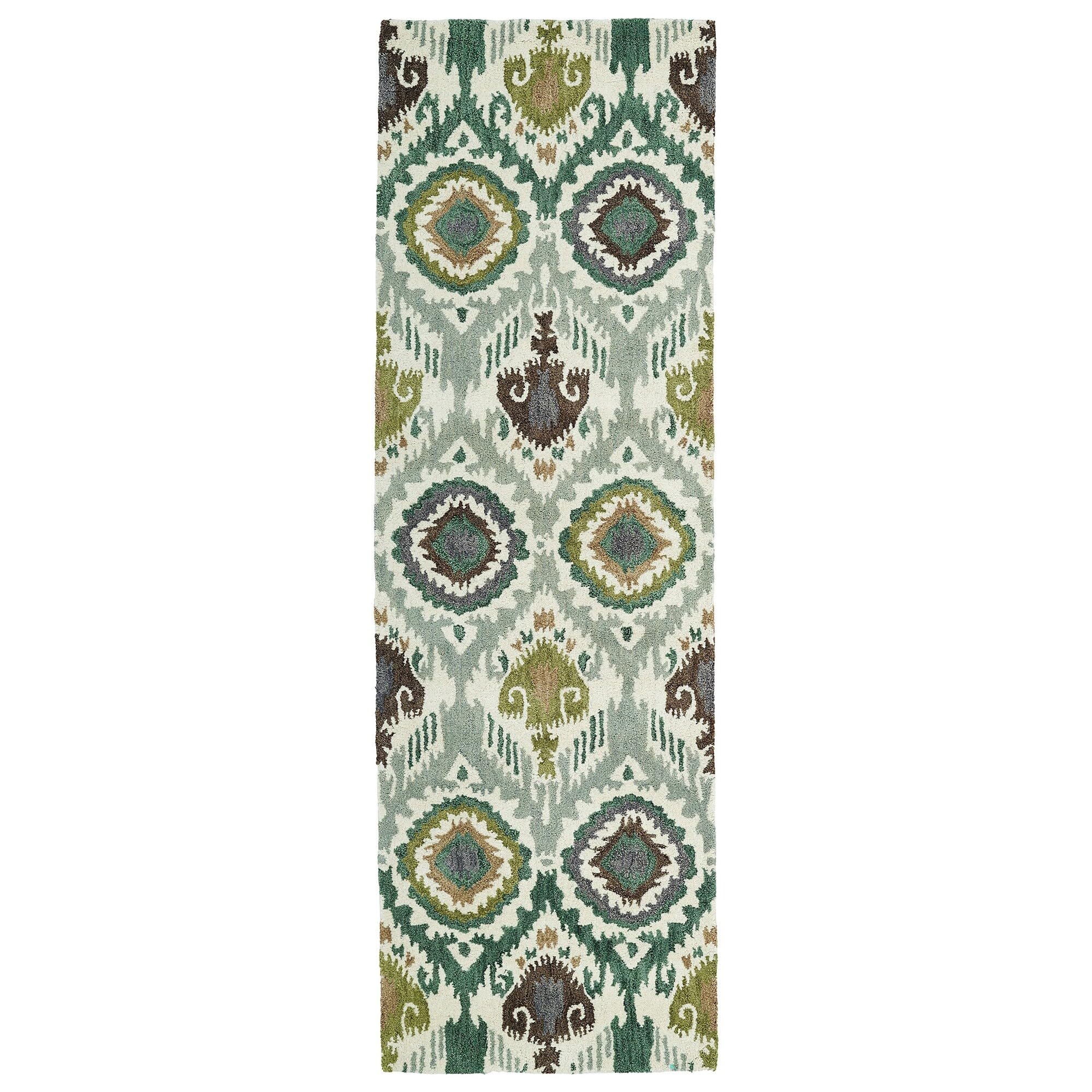 Kaleen Rugs Global Inspirations Handmade Green Area Rug 2'6