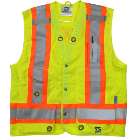 Viking Men's Open Road® Surveyor Vest - Durable Work Vest for Outdoor, Hunting & Construction - Heavy Duty Utility Vest with Multiple Pockets