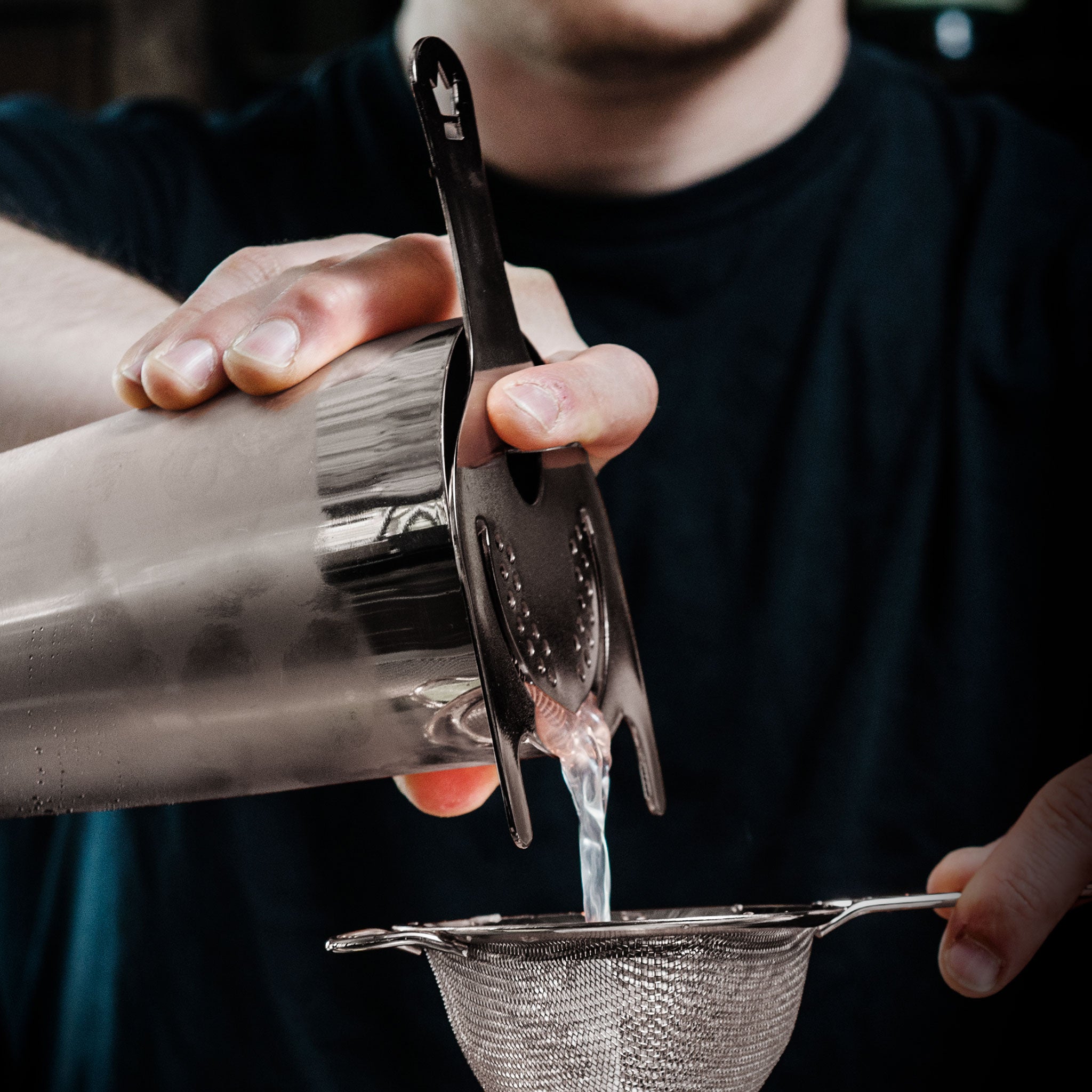 KORIKO® 2-Prong Cocktail Strainer - Premium Gunmetal Black Bar Tool for Mixing, Filtering & Serving Cocktails | Perfect for Home Bars, Professional Bartending & Cocktail Parties