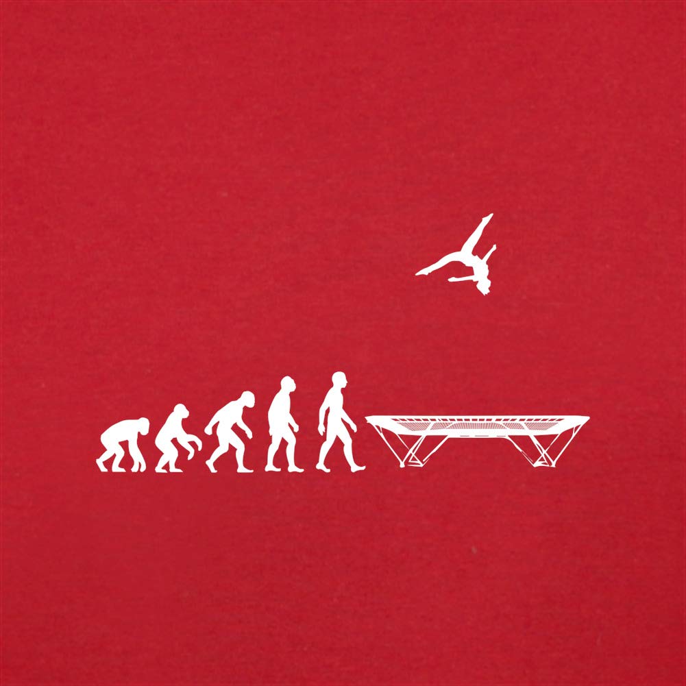 Organic Baby Bodysuit - Evolution of Man Trampoline Design | Soft & Comfortable for Newborns & Infants | Perfect for Playtime, Nursery & Family Outings