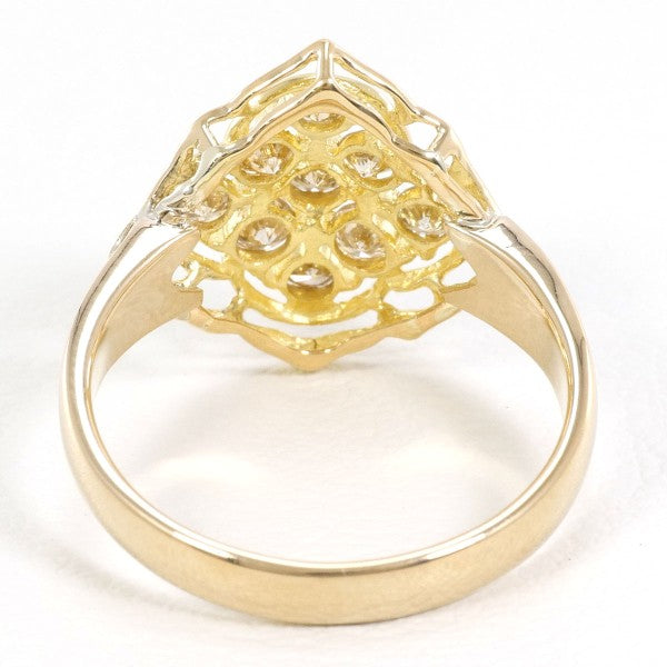 18K Yellow Gold Diamond Ring for Women - Elegant Solitaire Engagement & Wedding Band - Perfect for Proposals, Anniversaries, and Special Occasions