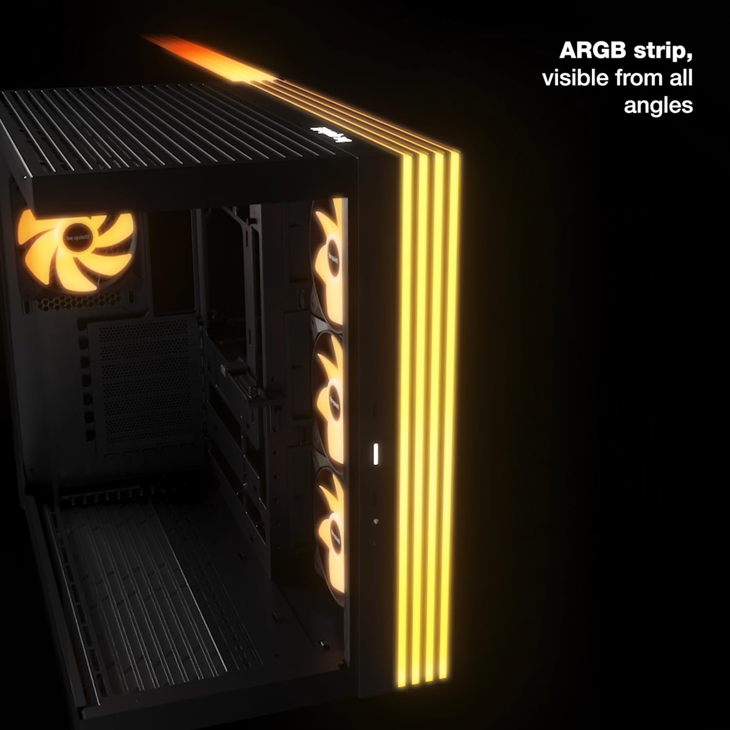 be quiet! Light Base 600 LX Mid-Tower PC Case - Black | High Airflow Design | Tempered Glass Side Panel | for Gaming & Workstation Builds | Perfect for Streamers & Content Creators