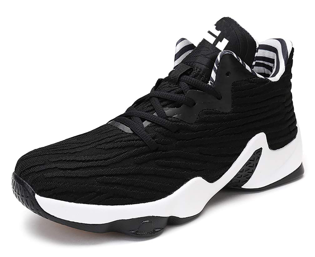 Men's Stripe Basketball Shoes - Lightweight Running Sneakers for Sports & Training - Durable & Comfortable for Basketball, Gym, and Casual Wear