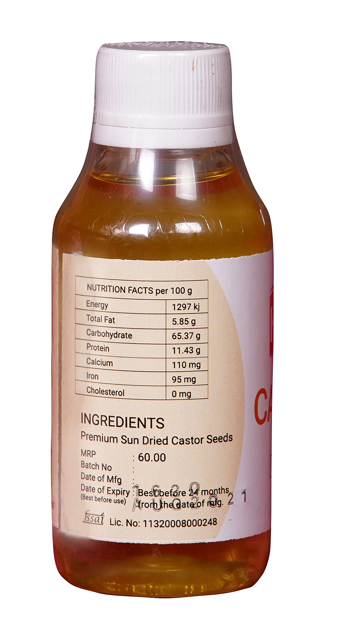 Kalans 100% Pure Refined Castor Oil - 100 ML (Pack of 2) for Hair Growth, Skin Care & Eyelash Treatment | Natural Moisturizer for Face, Body & Scalp