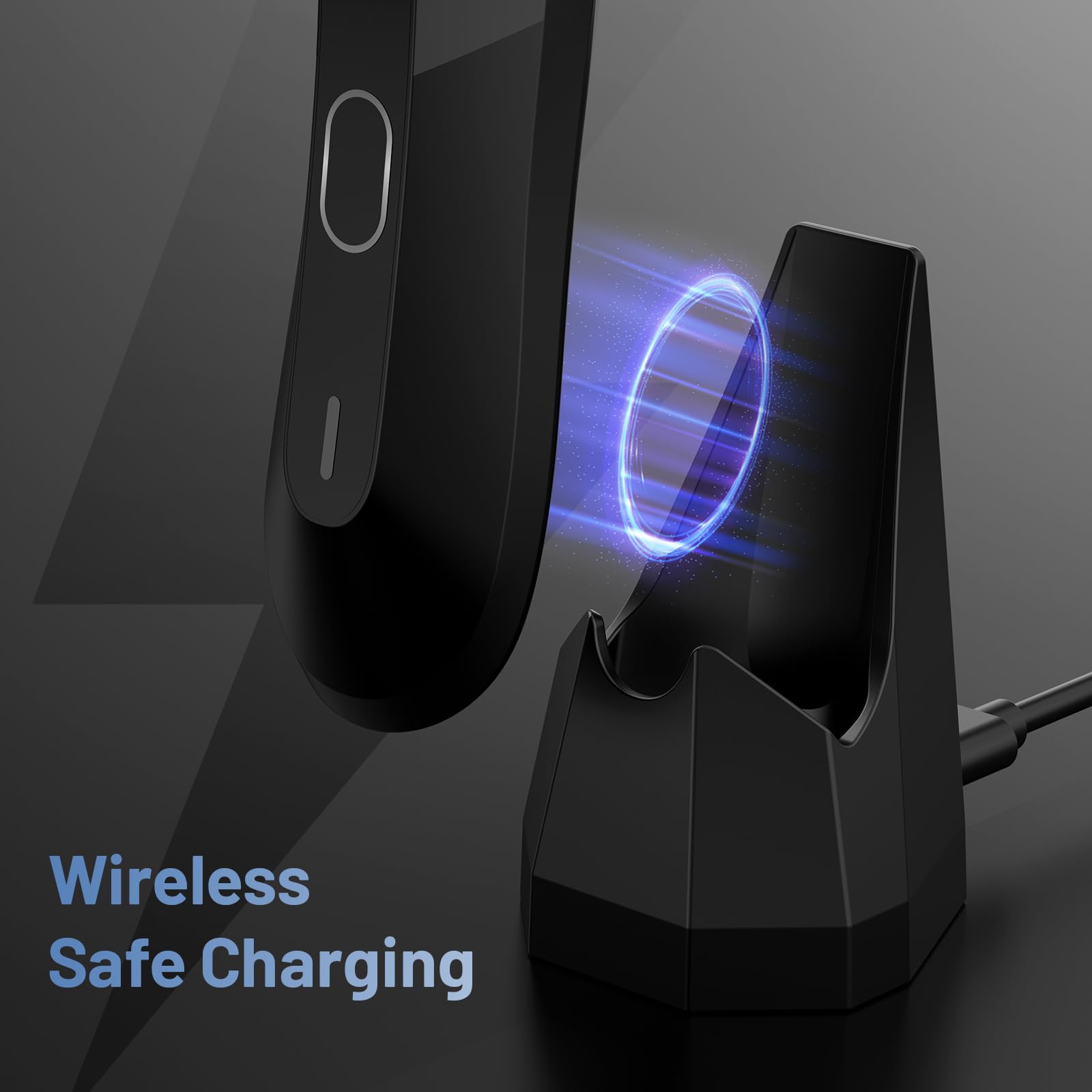 Manscaped 4.0 Charging Dock Replacement with USB-C Cable & AC Adapter - Wireless Charging Stand Base for Electric Groin Hair Trimmer - Perfect for Travel, Gym & Home Grooming