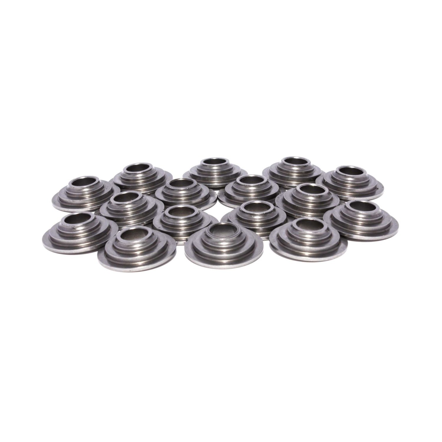 COMP Cams 1779-16 7 Degree Tool Steel Valve Retainer Set (16-Piece) for 8mm Valves with 26926 Springs - High Performance Engine Builds & Racing Applications