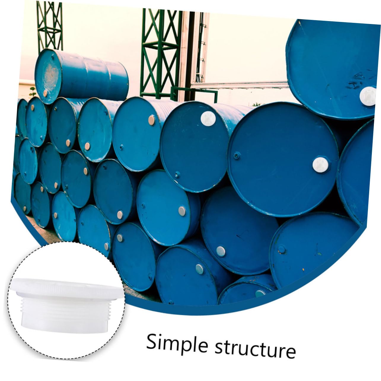 10 Pcs Plastic Bucket Lids - Screw-On Waterproof Covers for Chemical & Water Buckets - Anti-Splash Threaded Sealing Caps - Ideal for Storage, Transport & Outdoor Use