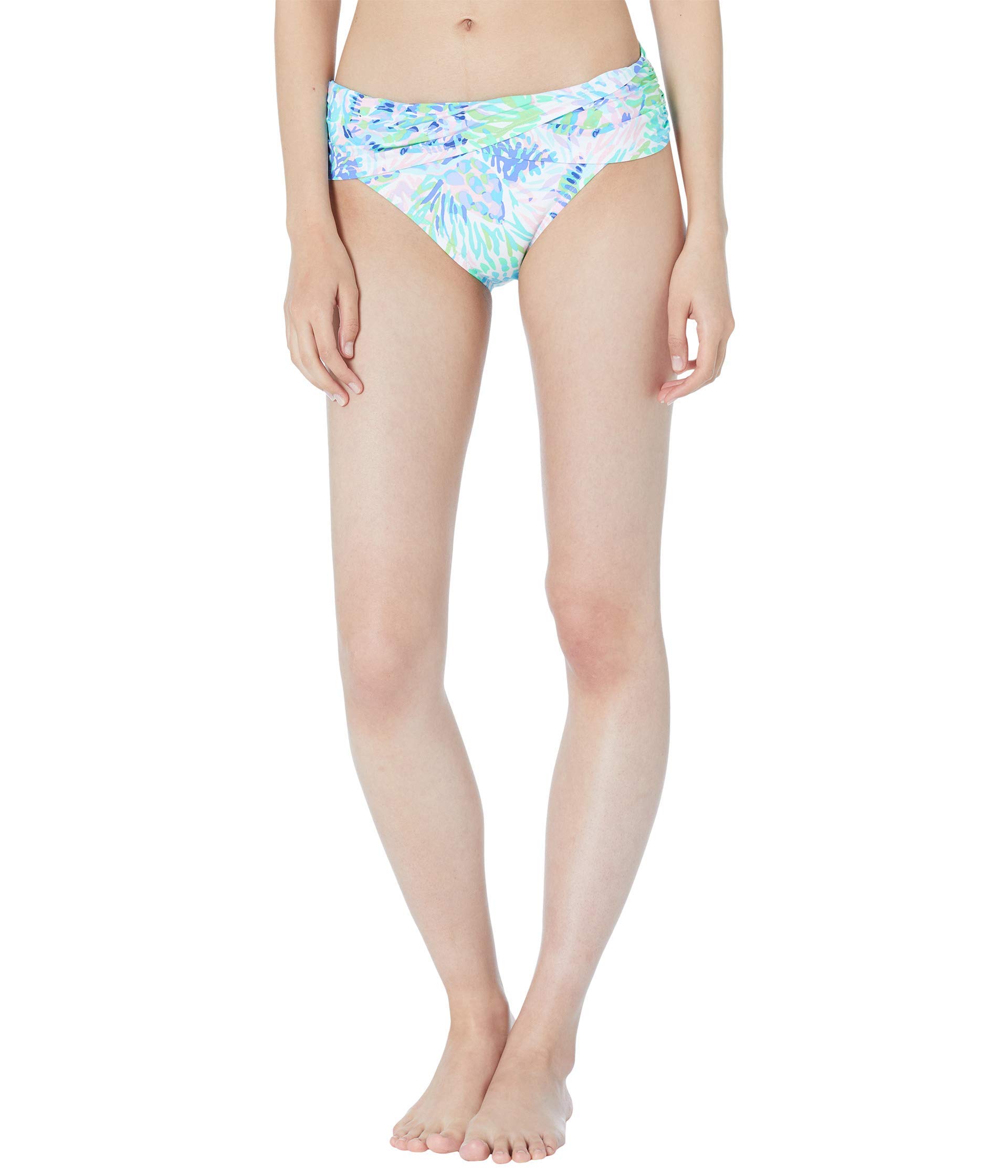 Lilly Pulitzer Lagoon Sarong Hipster Bikini Bottom - Women's Swimwear for Beach, Pool & Vacation | Floral Print & Comfortable Fit