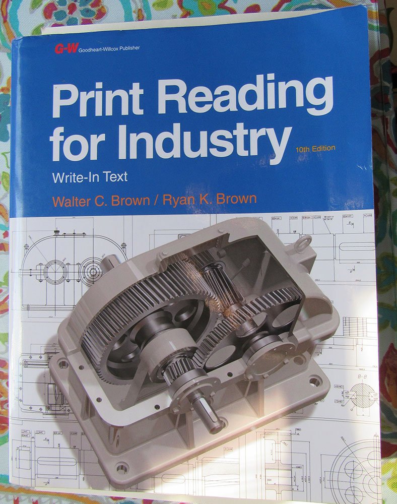 Print Reading for Industry - Technical Blueprint Interpretation Guide | Essential for Engineers & Manufacturing Professionals | Perfect for Training & On-Site Reference