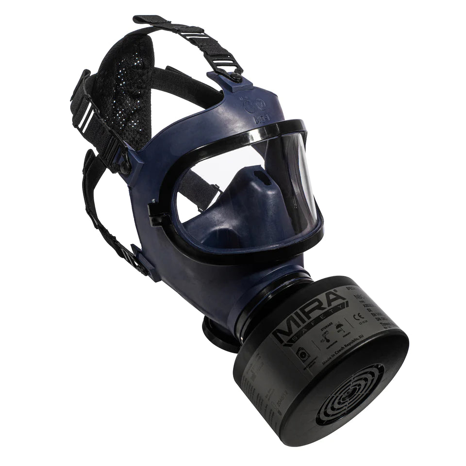 Mira Safety MD-1 Gas Mask - NIOSH Certified for CBRN Protection - Ideal for Emergency Preparedness, Industrial Safety & Survival Gear