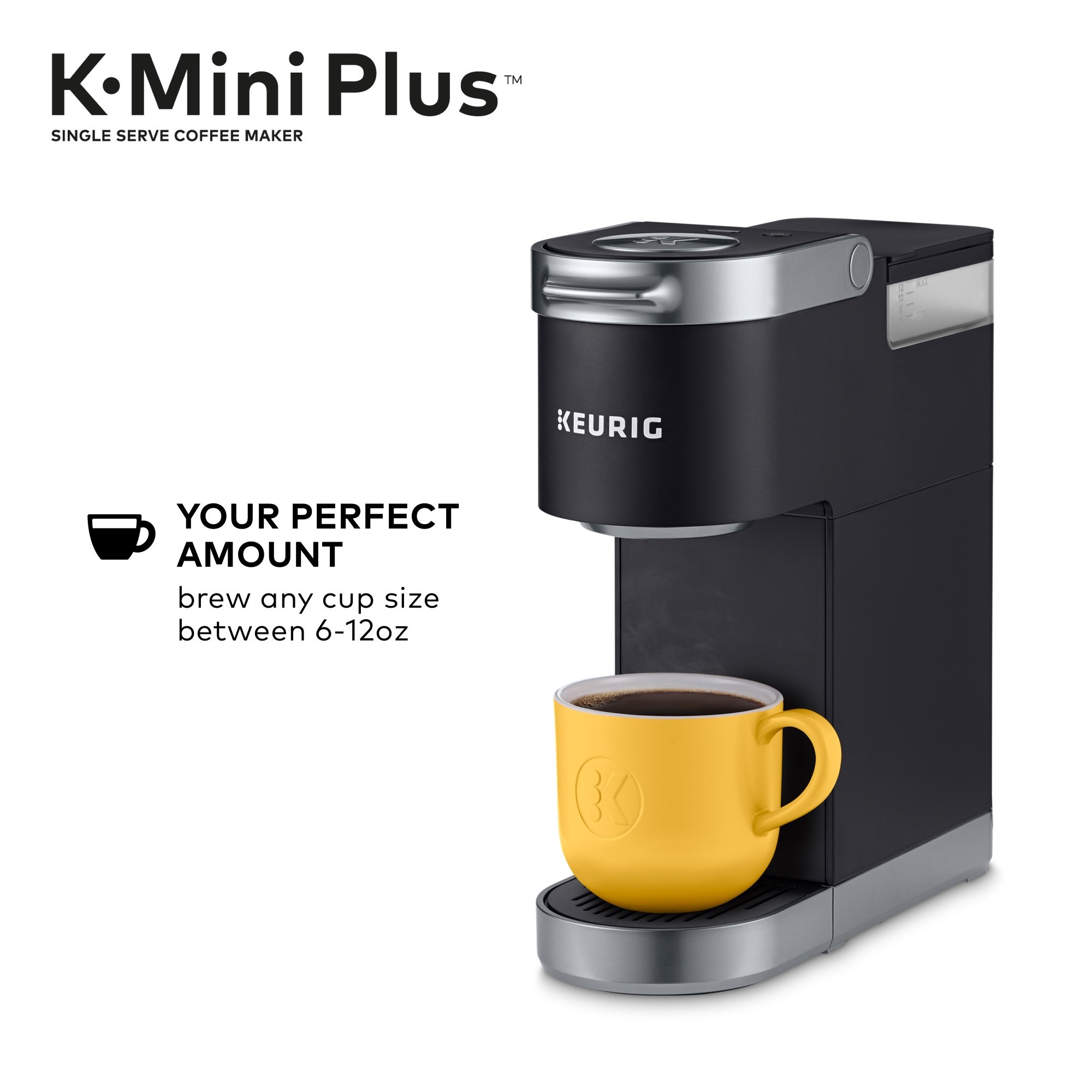 Keurig K-Mini Plus Single Serve Coffee Maker with McCafé Classic Collection Variety Pack (40 K-Cup Pods) - Compact Brewing for Home, Office & Dorm Use