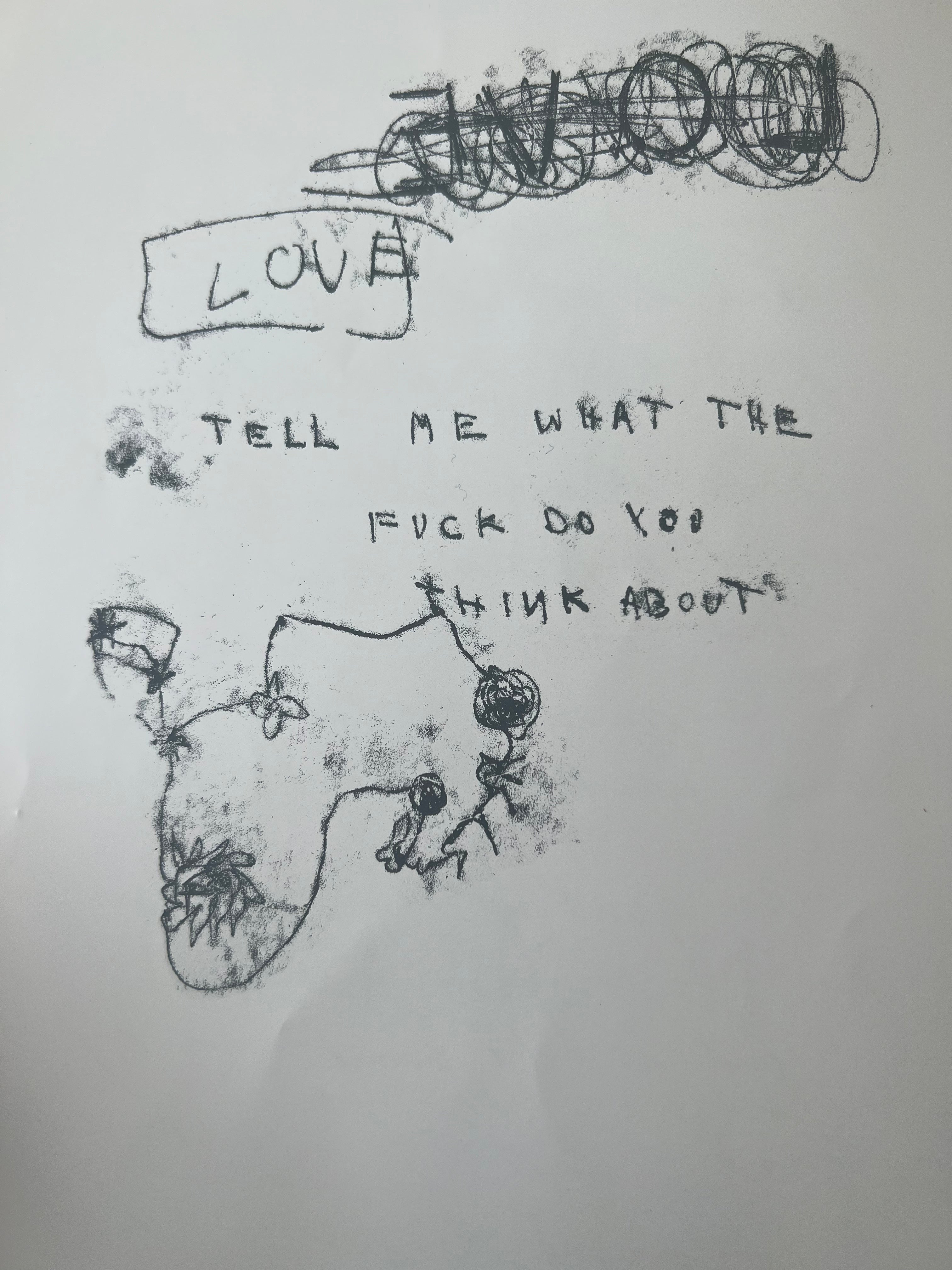 Tracey Emin 'All I Wanted Was Your Spunk Dry on My Face' Art Print - Contemporary Wall Decor for Modern Homes & Art Galleries